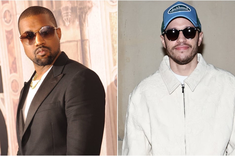 Pete Davidson (r.) gave an empathetic response to Kanye West's (l.) vile attacks and harassment during his relationship with Ye's ex-wife, Kim Kardashian.