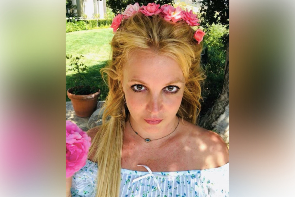 Britney has posted this photo, with the caption "Rose" or rose emojis, at least six times on her account in the last few months.