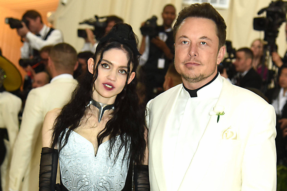 Elon Musk (r.) revealed that he and his ex-girlfriend, Grimes (l.), had a love-hate relationship in the upcoming Kanye West documentary, In Whose Name?
