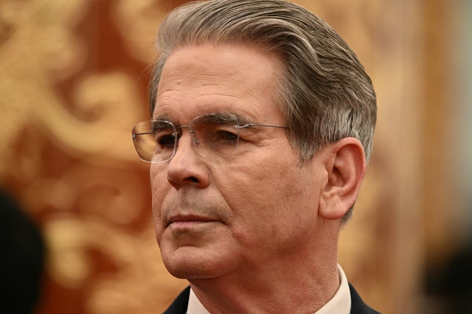 Treasury Secretary Scott Bessent arrives ahead of a state banquet for US President Donald Trump and China's President Xi Jinping at the Great Hall of the People in Beijing on May 14, 2026.