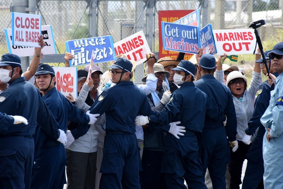 Two Marines stationed in Okinawa, Japan have been accused of rape, the latest incident involving the US military base to anger locals (file photo.)