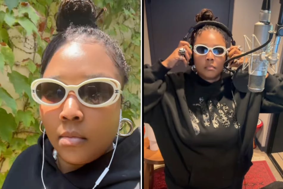 Lizzo is lock into working on her new album as per a new video