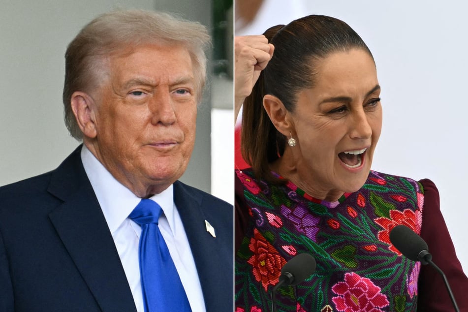 President Claudia Sheinbaum (r.) said Tuesday that Mexico is in talks with the Trump administration on how to avoid 25% tariffs on heavy trucks due to take effect in November.