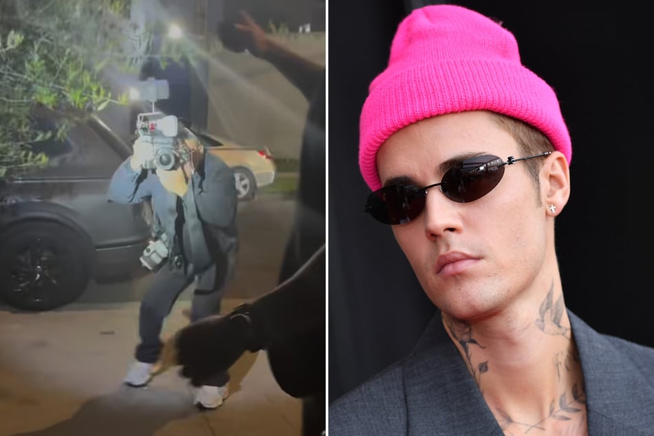 Justin Bieber shared the scary reality of his life with a new video featuring a hounding group of paparazzi following him, which he posted to his Instagram.