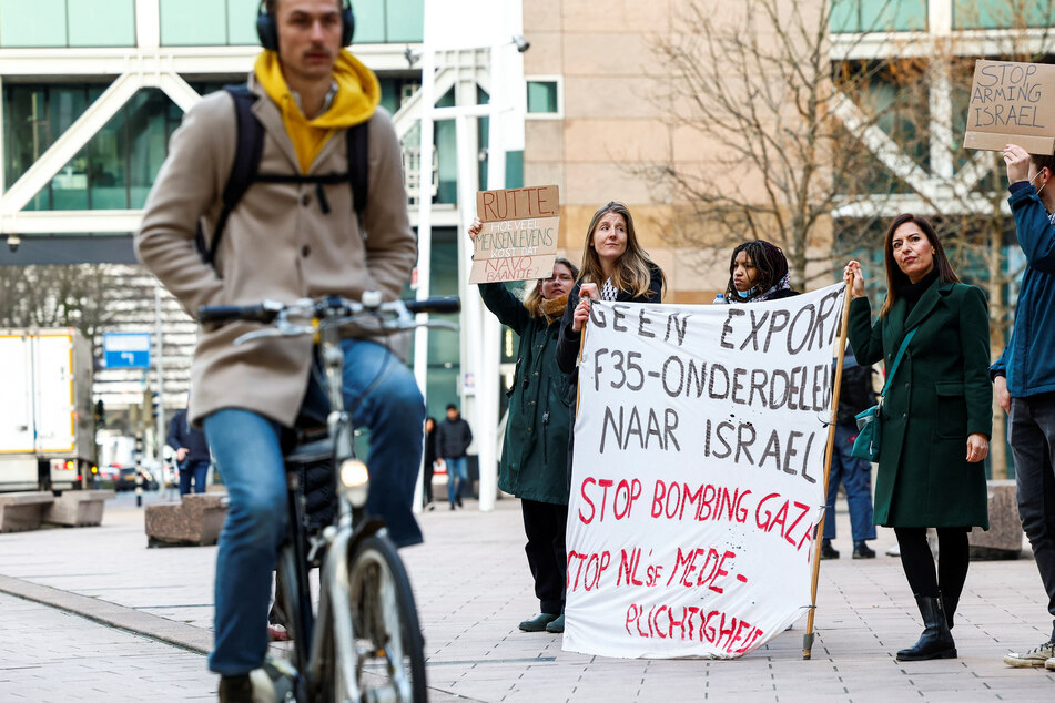 A Dutch court in The Hague ordered the Netherlands to stop sending F-35 fighter jet parts to Israel due to the risk of war crimes being committed in Gaza.