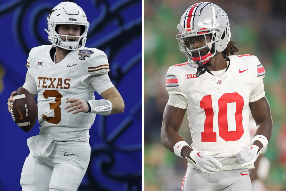 Players like Quinn Ewers (l.) and Denzel Burke (r.) are opting to lend their likenesses to the upcoming EA Sports college football video game!