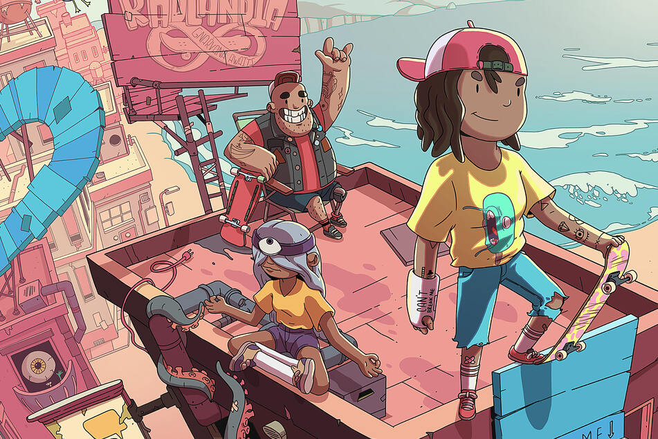 Customize your skater and then get ready to drop into OlliOlli World's sweet levels.