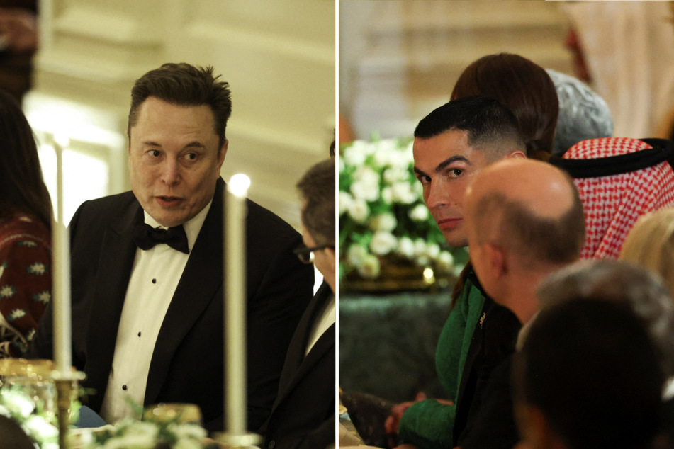 Trump pals around with Cristiano Ronaldo and Musk at lavish dinner for Saudi crown prince
