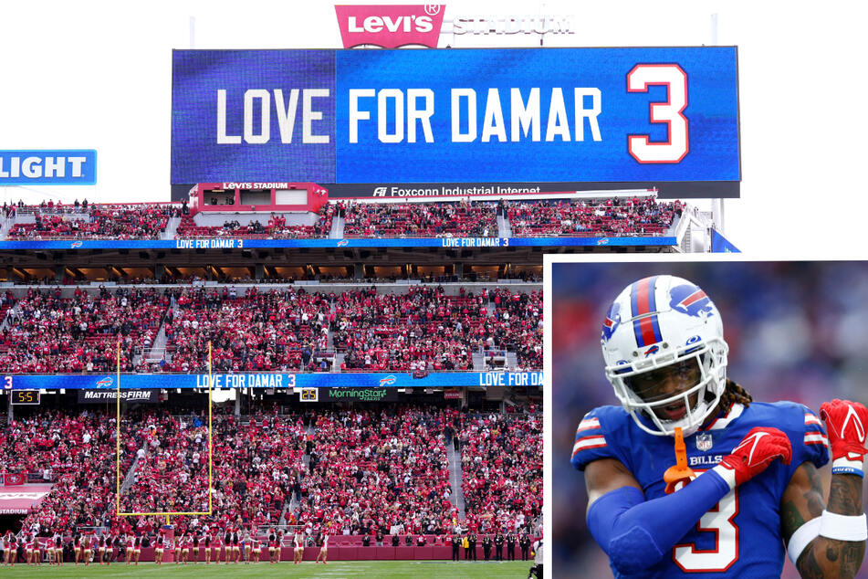 Damar Hamlin "in good spirits" as Bills celebrate his return to Buffalo
