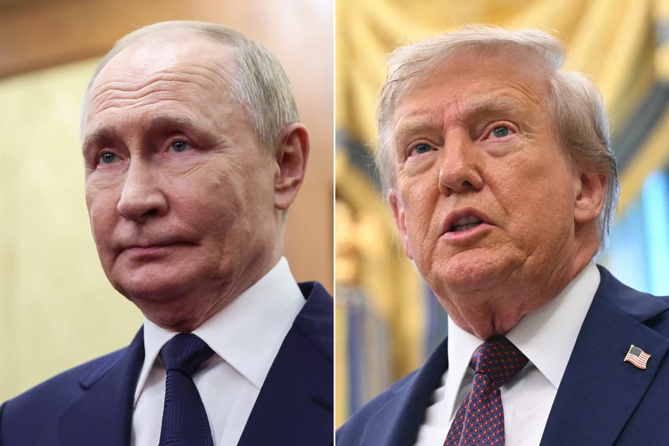 Donald Trump (r.) said he was "disappointed" in Vladimir Putin on Tuesday.