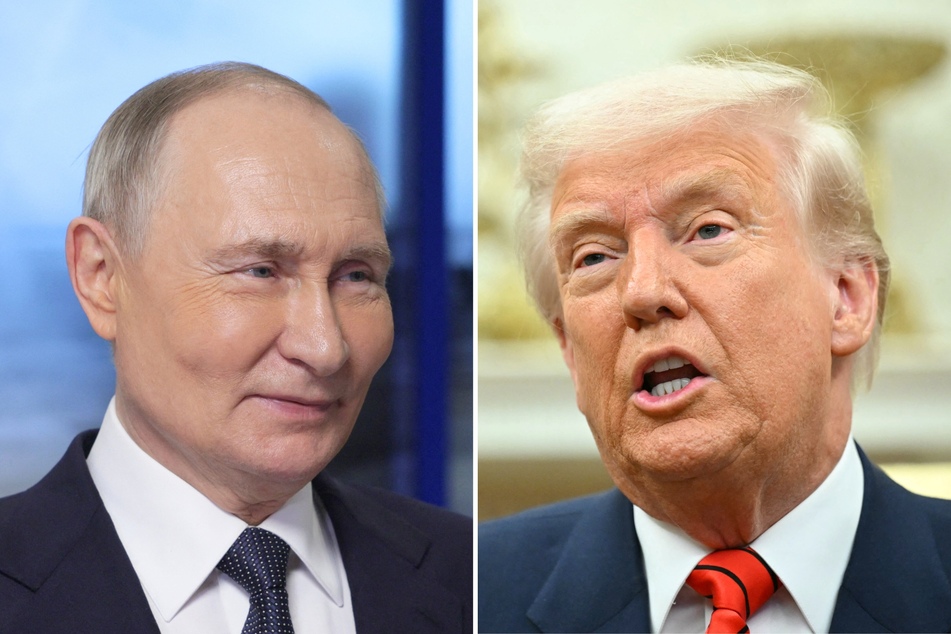 In a recent interview, President Donald Trump (r.) criticized Russian President Vladimir Putin (l.) and threatened to bring tariffs against the country.