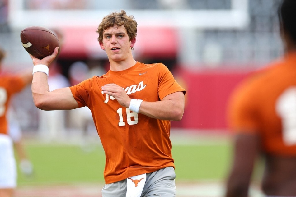 Arch Manning may not take to the field this football season, but the young quarterback is still "systematically" growing on the field.