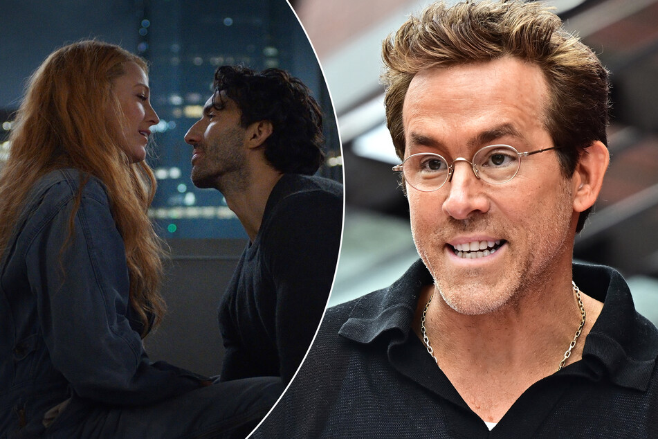Ryan Reynolds (r.) appeared to make a joke about his wife Blake Lively's (l.) legal battle against Justin Baldoni during a recent event in France.