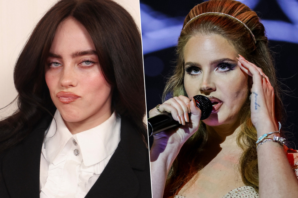 Billie Eilish (l.) and Lana Del Rey have joined forces once again for another candid chat diving deep into the former's newest album, HIT ME HARD AND SOFT.