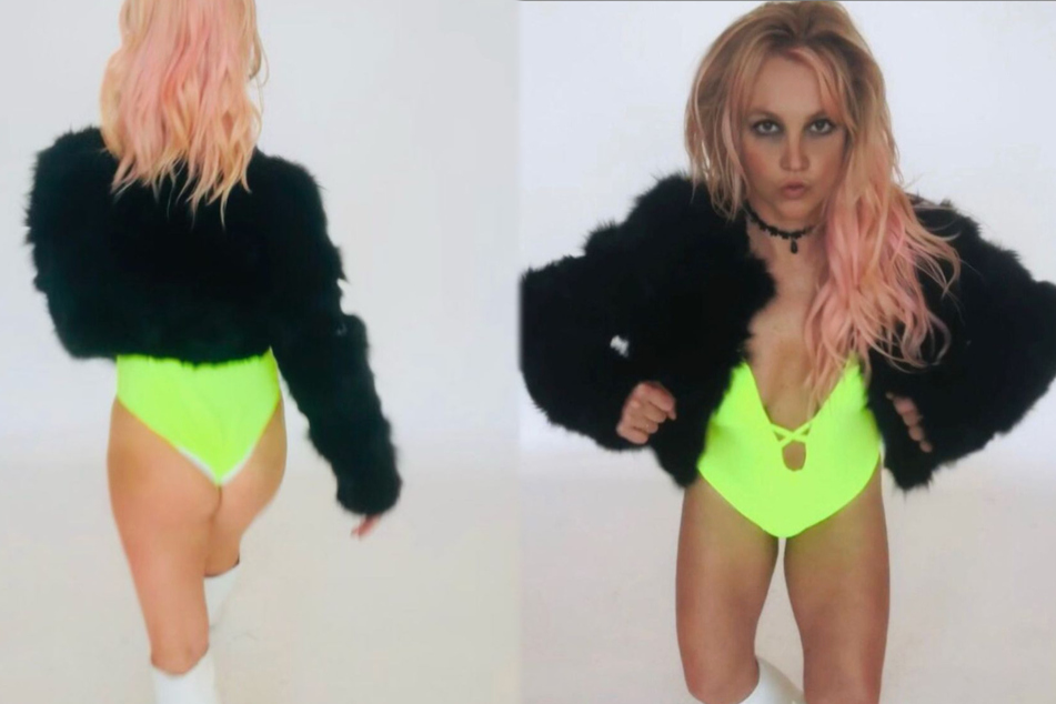 Britney Spears featured a bright look in new photos and dance videos on her Instagram on Wednesday.