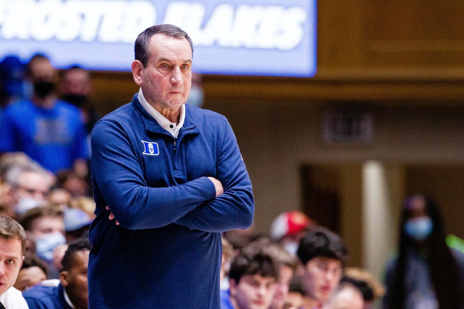 Duke Blue Devils head coach Mike Krzyzewski.