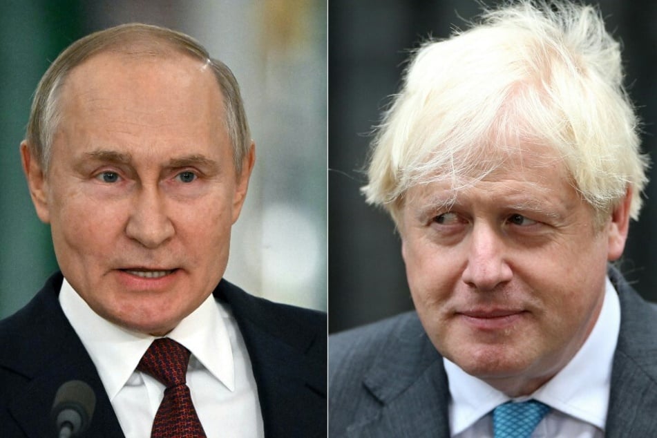 Former UK Prime Minister Boris Johnson (r.) has said that Russian President Vladimir Putin threatened to launch a missile at him.