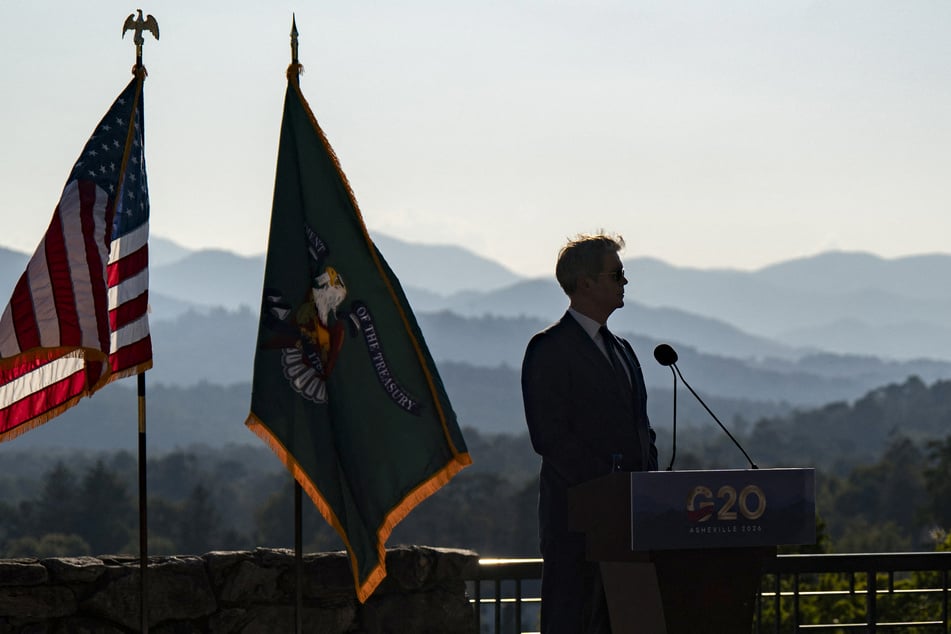 Treasury Secretary Scott Bessent, pictured here addressing G20 finance ministers on September 1, said the US should better utilize its financial power to influence other countries.