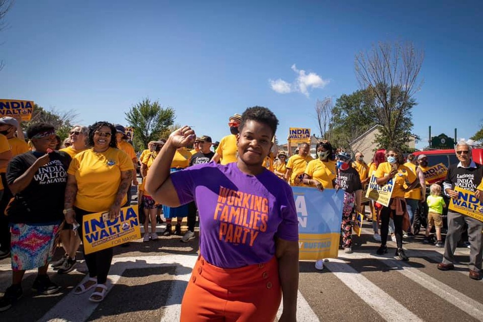 India Walton defeated incumbent Byron Brown in the 2021 Democratic primary for Buffalo mayor.