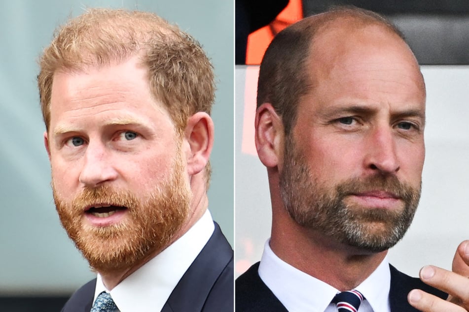 Prince Harry (l.) is reportedly afraid William will "banish" him when the Prince of Wales ascends the throne.