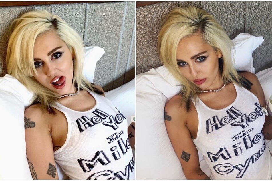 Miley Cyrus jests back at Selena Gomez with epic tank top