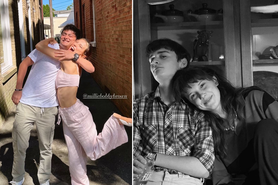 Millie Bobby Brown reunites with Stranger Things co-star Noah Schnapp