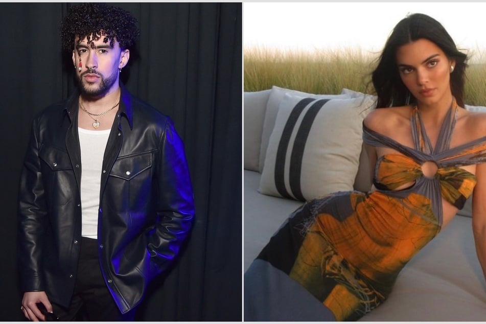 Watch out Kravis! Kendall Jenner (r) and Bad Bunny are hopping on the PDA train!