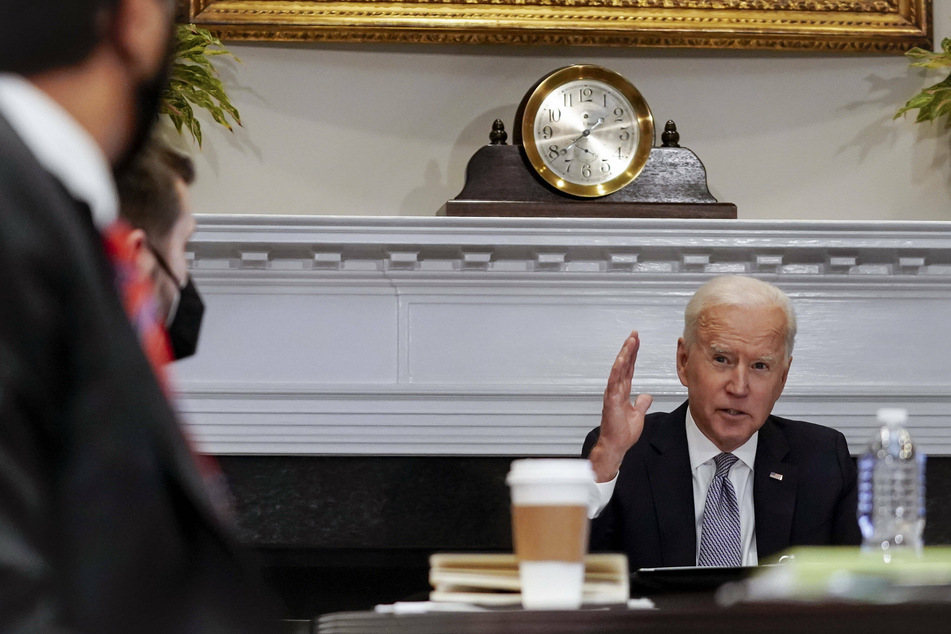 President Joe Biden cited the peace negotiations between the Taliban and the Afghan government as key to a full withdrawal of US troops.