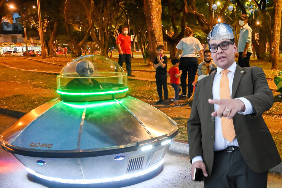 George Santos posted a bizarre video to his Instagram on Tuesday where he warned the world of a "potential extraterrestrial arms race."