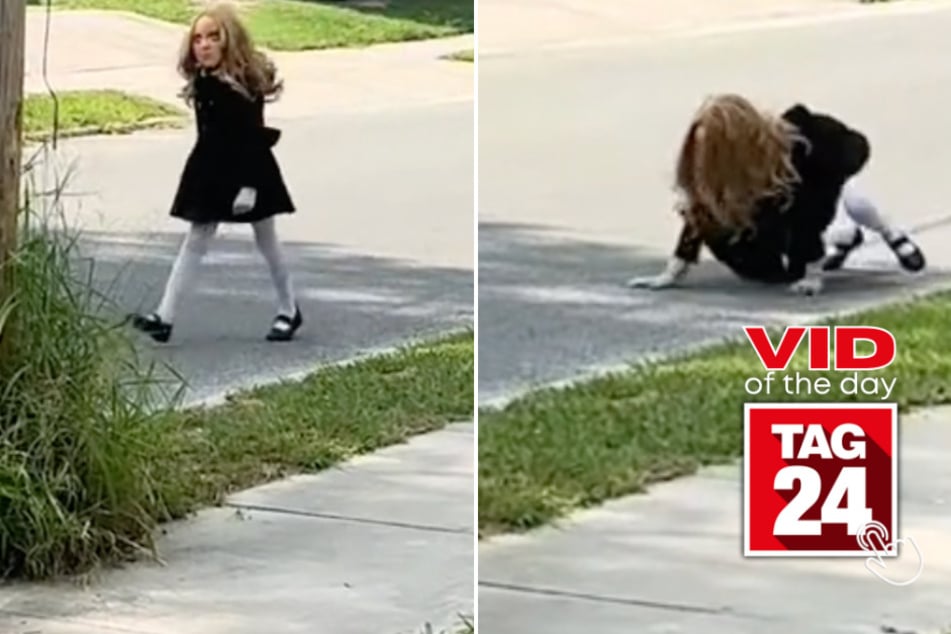 Viral Video of the Day for August 8, 2023: Terrifying little girl brings the Halloween scares early