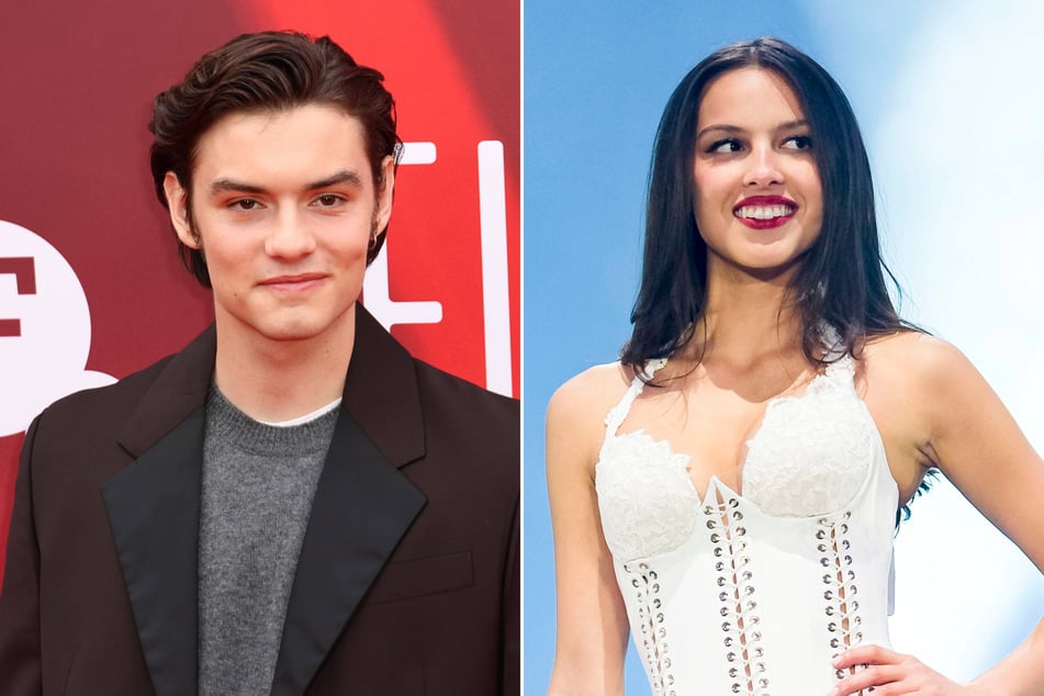 Olivia Rodrigo reacts to Louis Partridge's swoon-worthy Glastonbury tribute