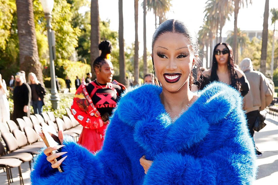 Rapper Cardi B wowed during her runway debut at the Balenciaga Fall 24 show in Los Angeles on Saturday.