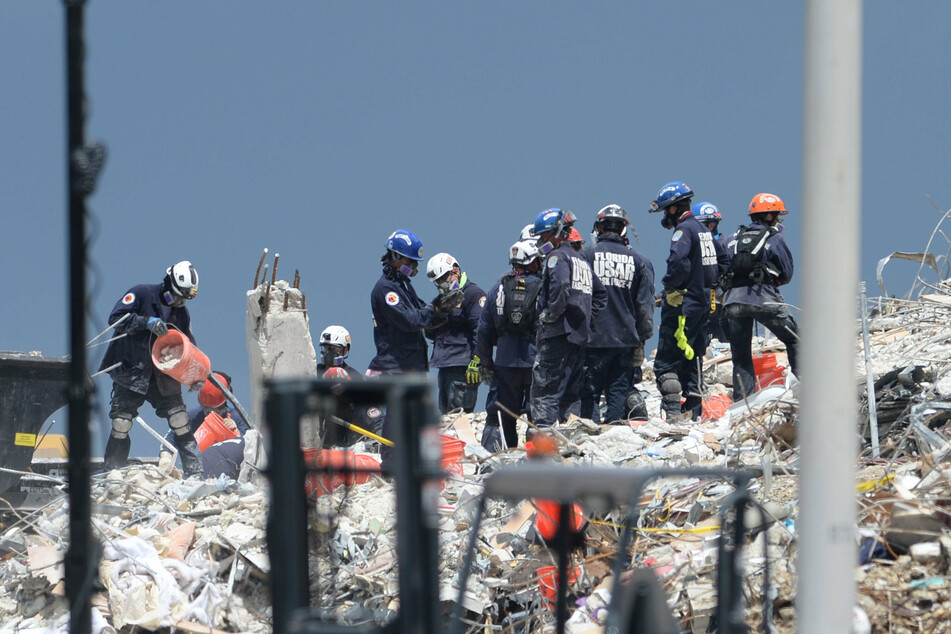 Over 3 million pounds of concrete have been removed from the site of the condo collapse.