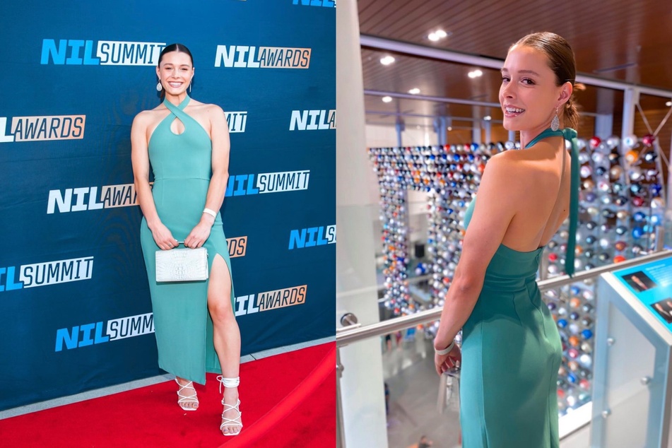 NIL Advocate of the Year award winner Megan Skaggs attends the 2022 NIL Summit Awards in Atlanta, Georgia.