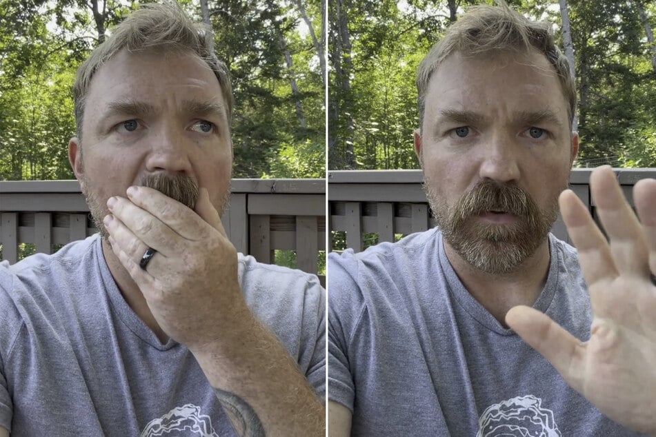 Democratic Senate candidate Graham Platner of Maine announces he is suspending campaign operations in a video posted on social media on July 8, 2026.