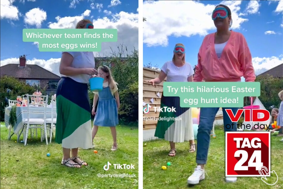 Viral Video of the Day for April 9, 2023: Hilarious Easter egg hunt - with a twist!