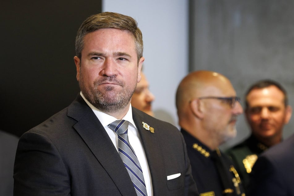 FBI Deputy Director Andrew Bailey speaks during a press conference in Miramar, Florida, regarding security during the 2026 World Cup. He has resigned from his post amid reports of tensions with Kash Patel.