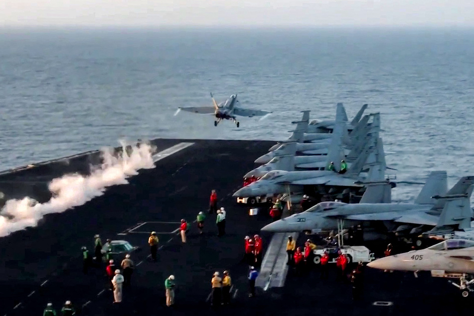 Yemen's Houthis said they struck the USS Harry Truman aircraft carrier after brutal bombings over the weekend killed at least 53 people.