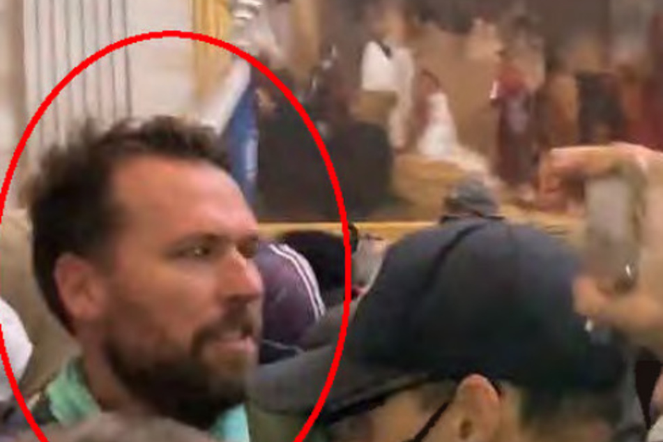 Keller stood out in the videos due to his 6-foot-6 height.