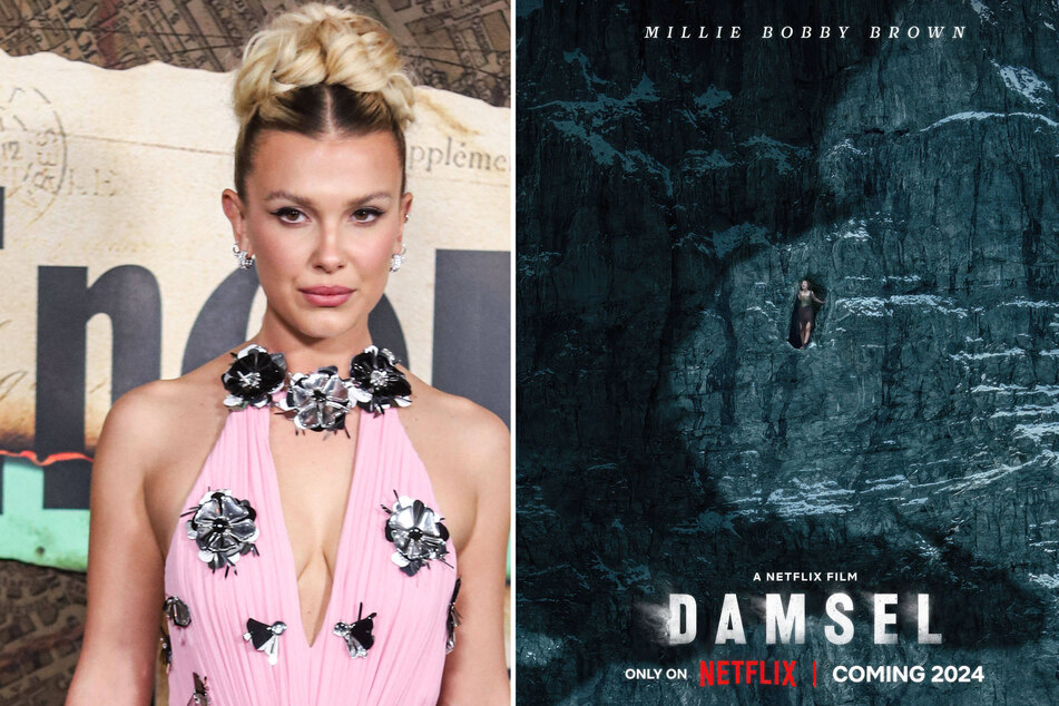 When will Millie Bobby Brown's Damsel begin streaming on Netflix?