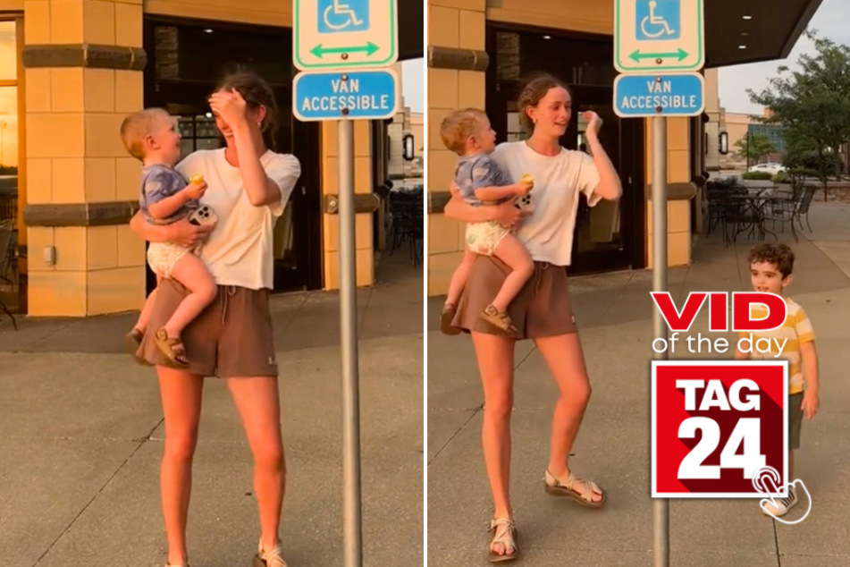 Viral Video of the Day for July 18, 2024: Toddler recreates mom's pole-slamming antics in funny clip!