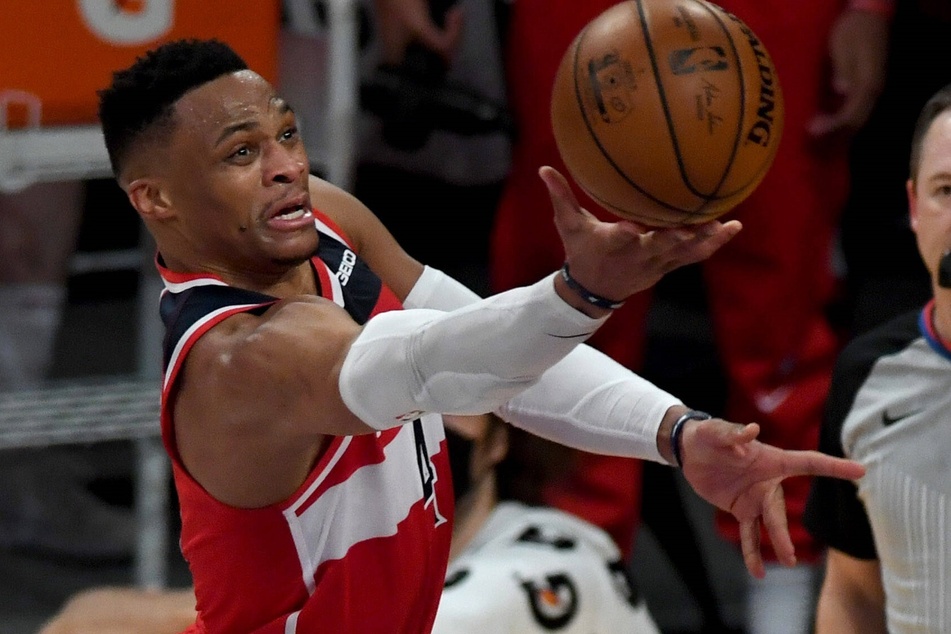 Russell Westbrook has his 13th triple-double of the month as the Wizards beat the Lakers on Wednesday night