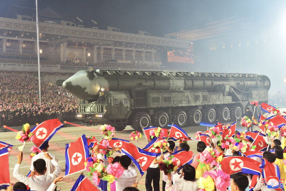 North Korea shows off ICBMs in parade attended by top Russian official