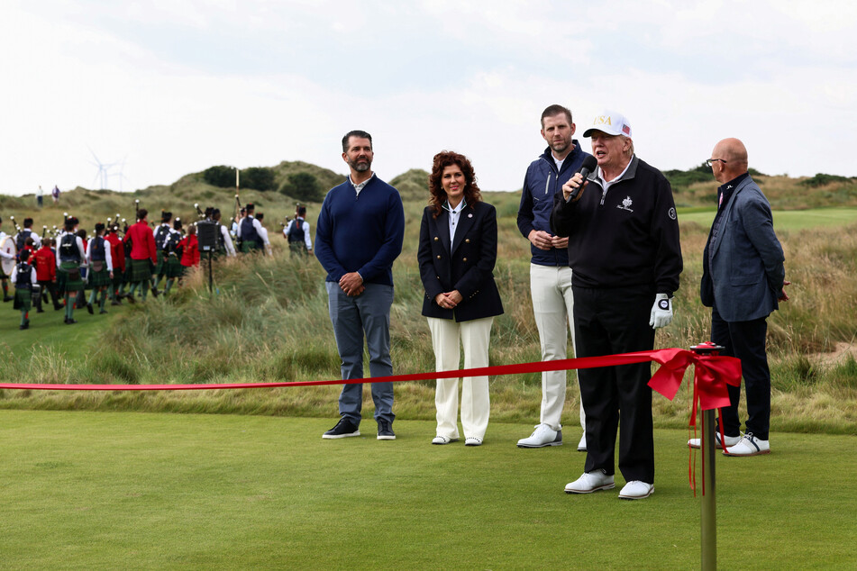 Trump cuts the ribbon at new golf course in Scotland: "This was his Mona Lisa"