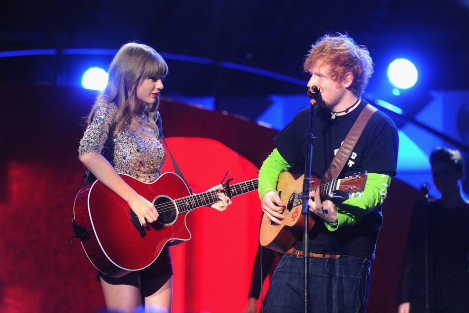 Taylor Swift (l.) and Ed Sheeran last released a joint track in 2022, which was a remix of Ed's song The Joker and The Queen.